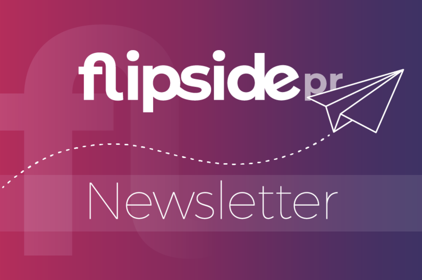 Flipside PR Newsletter logo