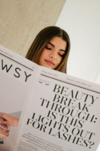 Woman Reading a Newspaper