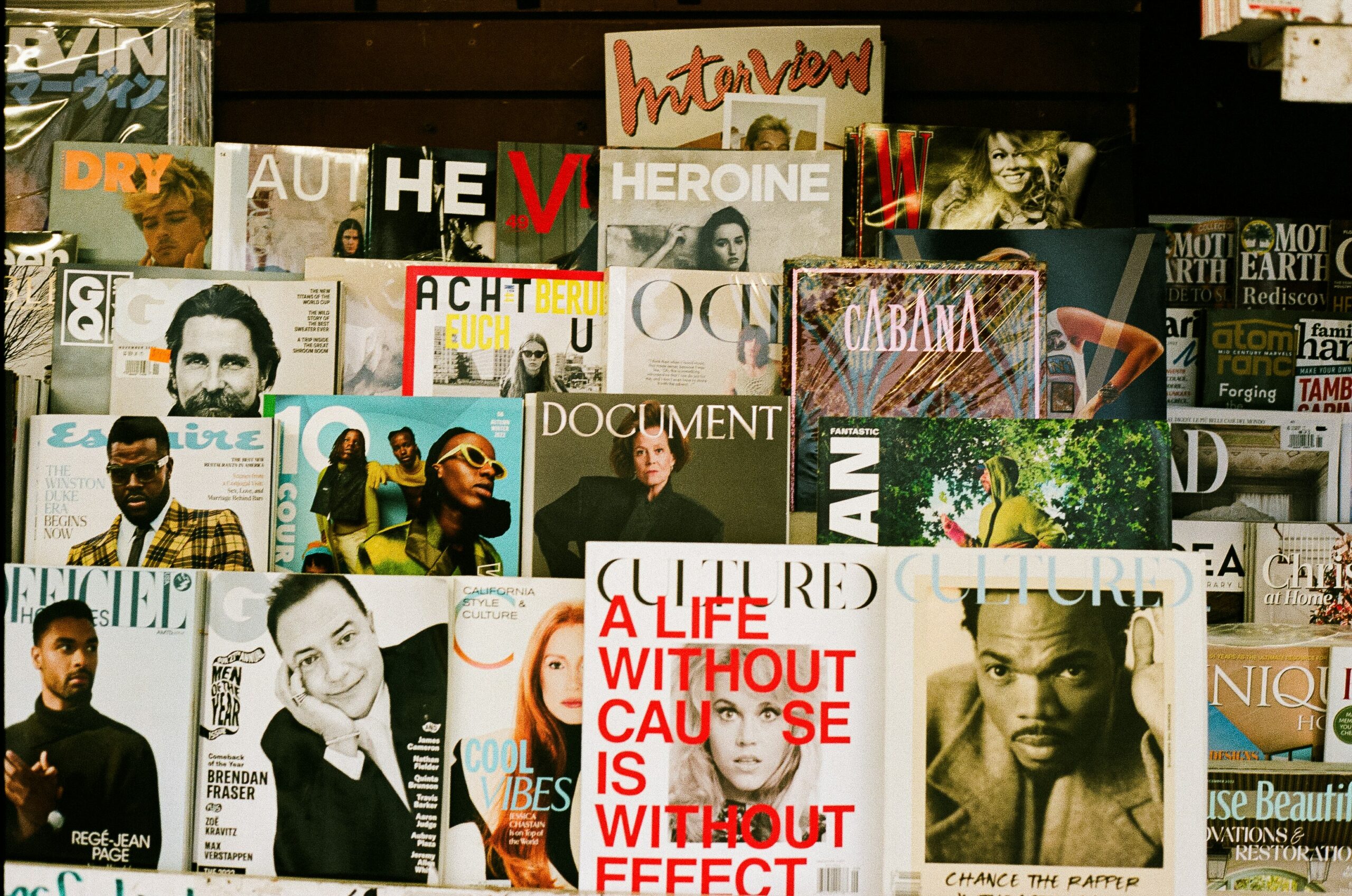 print magazines on the newstand